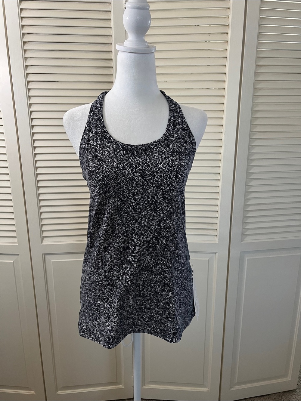 New Lululemon Black Speckled Racerback Tank Top - Women's Active Tank